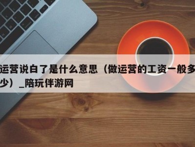运营说白了是什么意思(做运营的工资一般多少)_陪玩伴游网