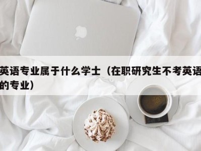 英语专业属于什么学士(在职研究生不考英语的专业)