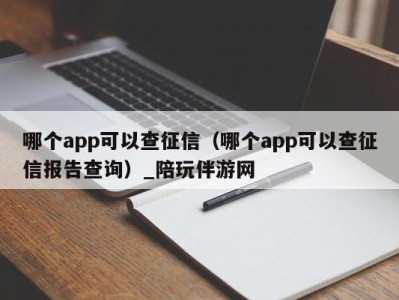 哪个app可以查征信(哪个app可以查征信报告查询)_陪玩伴游网